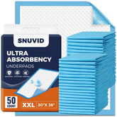 Snuvid front packaging showing 50-count bulk supply and product size benefits