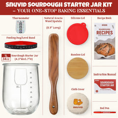 Snuvid glass jar close-up highlighting thick food-safe glass and clarity