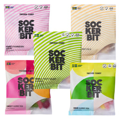 Sockerbit sour hearts detail showing tart coating and concentrated flavor
