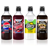 sodastream front packaging showing full variety pack and easy-pour benefit