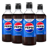 sodastream Pepsi front packaging showing four-bottle value pack and convenience