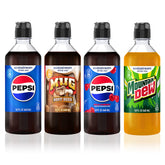 sodastream variety pack front packaging showing four pour-top bottles and savings