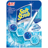 Soft Scrub front packaging showing six rim hangers and Sapphire Waters scent benefit
