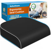 SofterCharm front view of cushion showing shape and coverage benefit