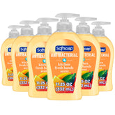 Softsoap front packaging showing Kitchen Fresh scent and antibacterial benefit