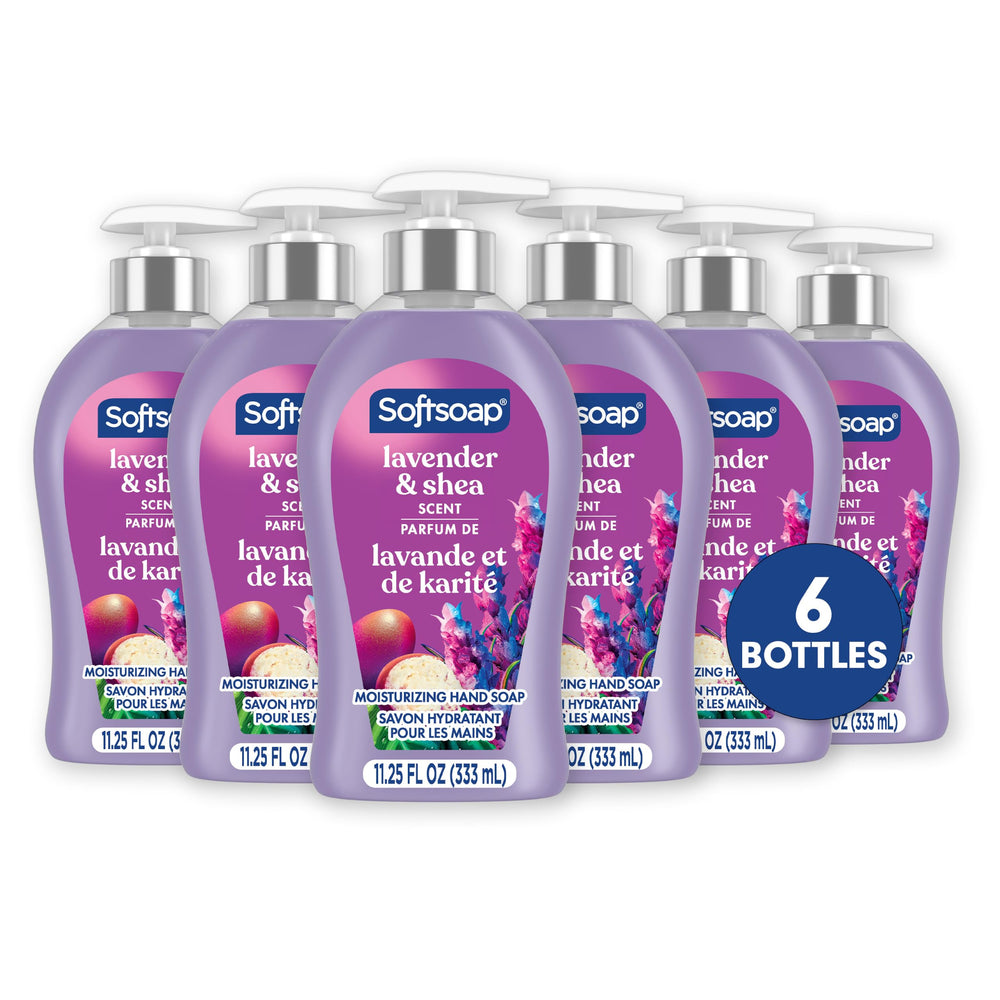 Softsoap front packaging showing pink bottle and pump, highlighting attractive design