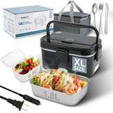 SOHIDA front view of heated lunch box showing durable design and easy portability
