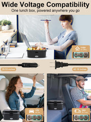 SOHIDA vehicle and home power cables demonstrating 12V, 24V and 110V compatibility