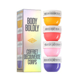 Sol de Janeiro discovery set front packaging showing four mini creams and scent variety