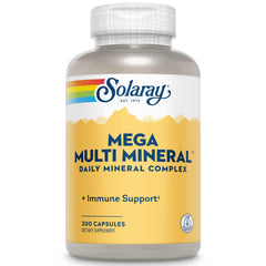 SOLARAY front label showing bottle and key benefits for clear product identification