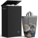 SOLEDI front view large hamper showing capacity and clean design