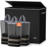 SOLEDI three section front view showing slim profile and lid for tidy storage