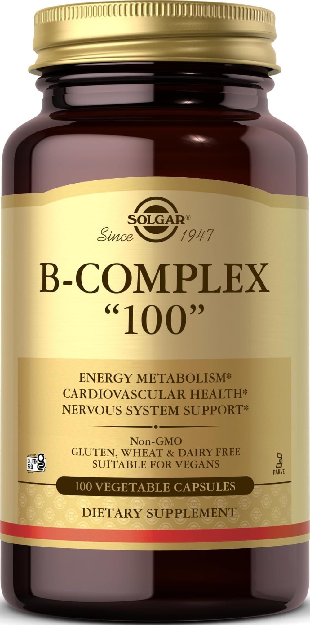 Solgar bottle front packaging showing brand and product benefits