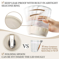 SOLIGT jar filled with overnight oats showing fresh meal-ready benefit