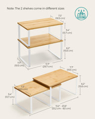 SONGMICS close-up of engineered wood top highlighting durable, smooth surface