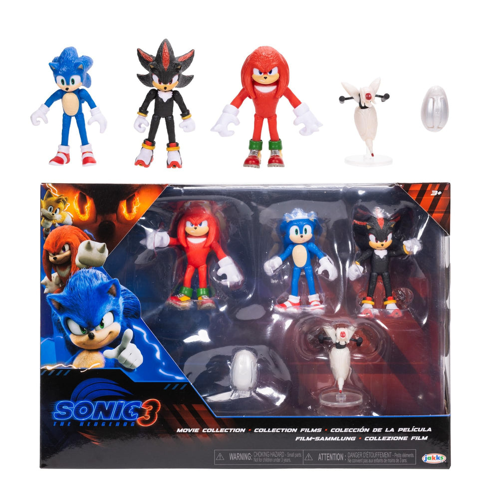 Sonic The Hedgehog front packaging showing collectible figures and gift appeal