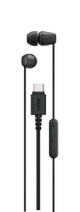 Sony IER-EX15C front view showing compact housings and sleek design benefit portability