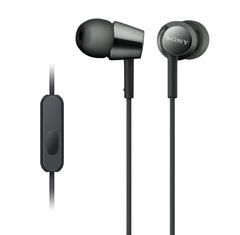 Sony MDREX155AP front view showing earbuds and housing, clear design benefit