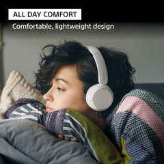 Sony WH-CH520 earcup close-up highlighting soft padding for all-day comfort