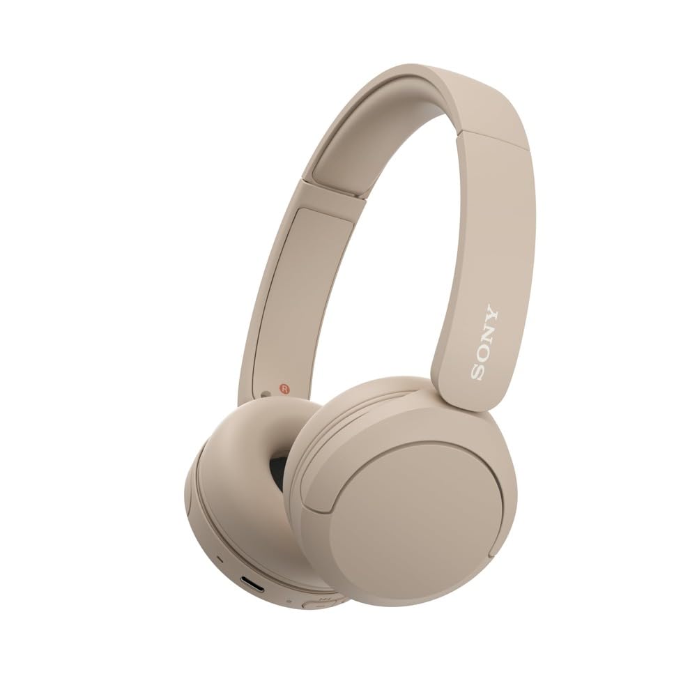 Sony WH-CH520 front view showing cappuccino finish and sleek design for style