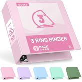 Sooez pink front cover showing durable recyclable binder material advantage