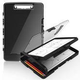 Sooez front overview showing dual storage and clear top for quick access