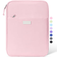 Sooez front view of zip binder showing compact protective shape and easy carry