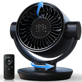 SOPUL front view table fan showing compact design and strong airflow benefit