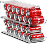 Sorbus front view of clear can organizer showing 12-can capacity benefit