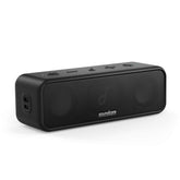Soundcore Anker 3 front view showing speaker grille and clear stereo benefit