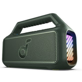 Soundcore Boom 2 front grille showing drivers and bold bass performance