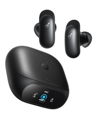 Soundcore Liberty 5 Pro front view showing earbuds and case, clear compact design benefit