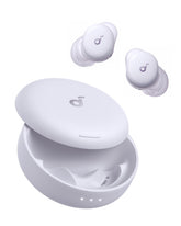 Soundcore Sleep A30 front view showing sleek earbuds and clear benefit of comfort