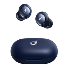 Soundcore Space A40 front case open showing earbuds, clear organization and quick access benefit