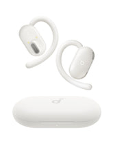 Soundcore V20i front view showing design and comfortable open-ear fit benefits