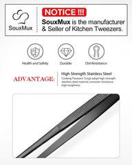 SouxMux handle groove detail for a non-slip ergonomic kitchen grip