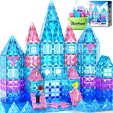 Soyee front packaging showing 102pcs castle set and ice theme benefits
