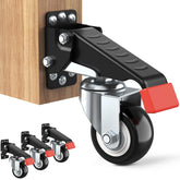 SPACEKEEPER front packaging showing complete caster kit and hardware for quick install