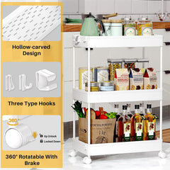 SPACEKEEPER three-tier side profile highlighting vertical storage advantage