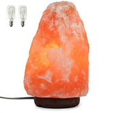 Spantik front view lamp on wood base warm ambient glow