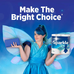 SPARKLE half and full sheet tear demonstration showing waste reduction