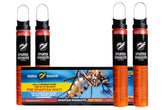 Spartan Mosquito pack front view showing four tubes and benefits