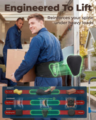 Sparthos vertical support stays detail demonstrating stable spine alignment