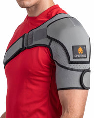 Sparthos brace front view showing supportive fit and posture benefit