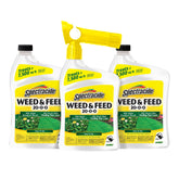 Spectracide front packaging showing weed control and feeding benefits