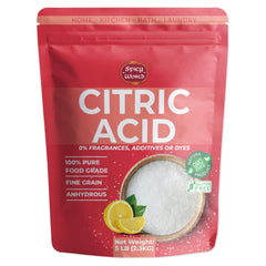 Spicy World citric acid on measuring spoon for accurate kitchen measurements
