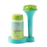 SPIKE Innobaby front packaging showing aqua bubble blower benefits
