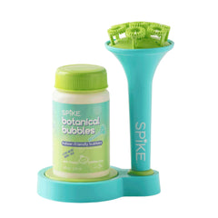 SPIKE Innobaby front packaging showing aqua bubble blower benefits