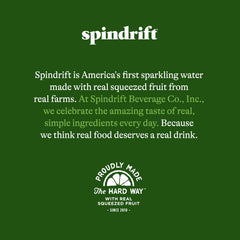 Hand holding Spindrift can for scale and benefit portable single-serve