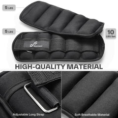 Sportneer open pocket displaying removable 1-lb sand bags for easy weight changes